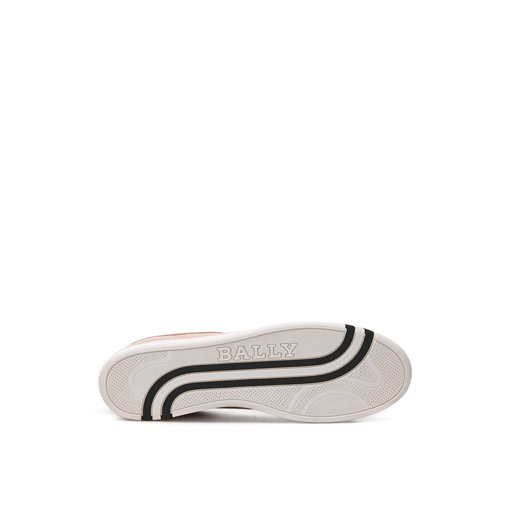Elegantes zapatillas de piel color rosa para mujer