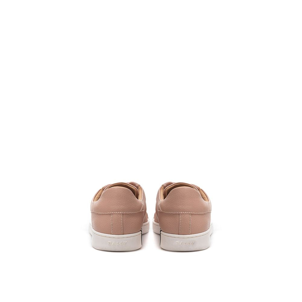 Elegantes zapatillas de piel color rosa para mujer