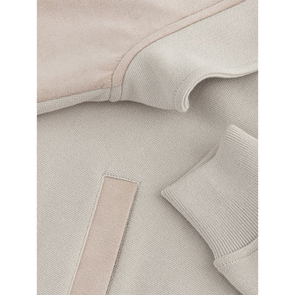 Beige Baumwoll-Cardigan für Herren