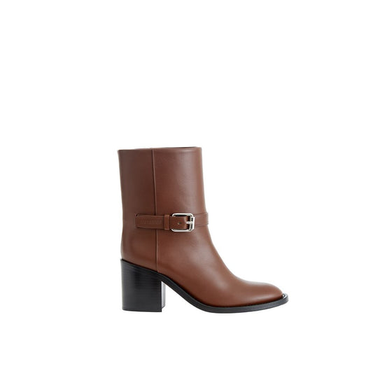Bota de piel marrón