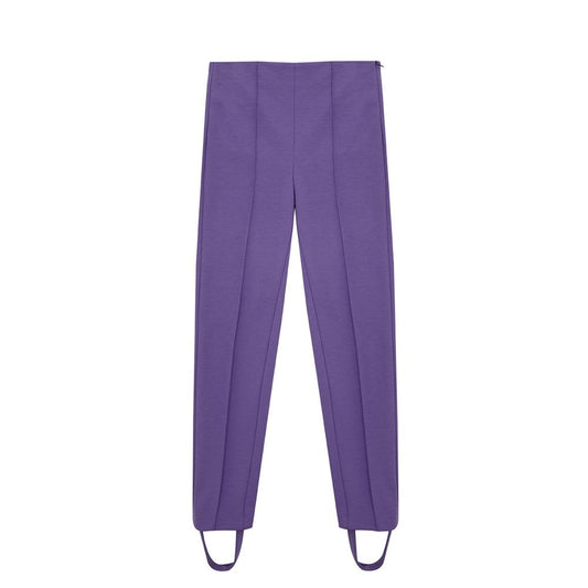 Elegante lila Viskosehose