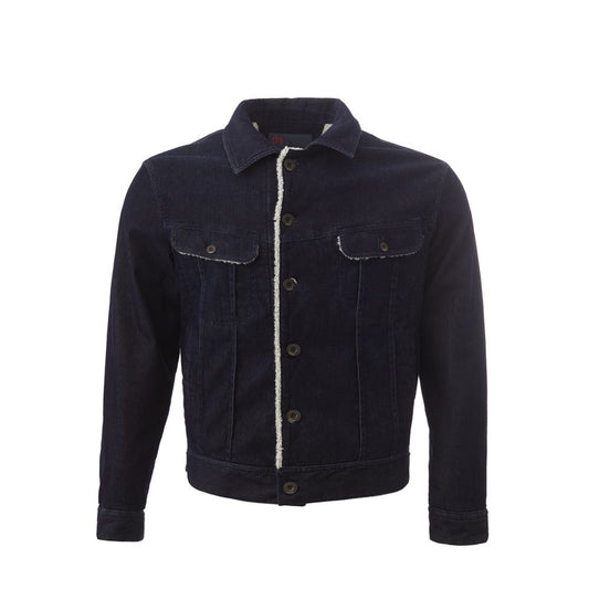 Blaue Baumwolljacke