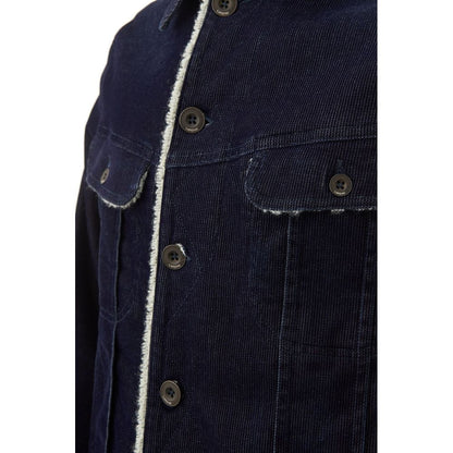 Blaue Baumwolljacke