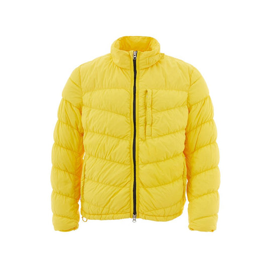 Leuchtend gelbe Outdoorjacke für Herren