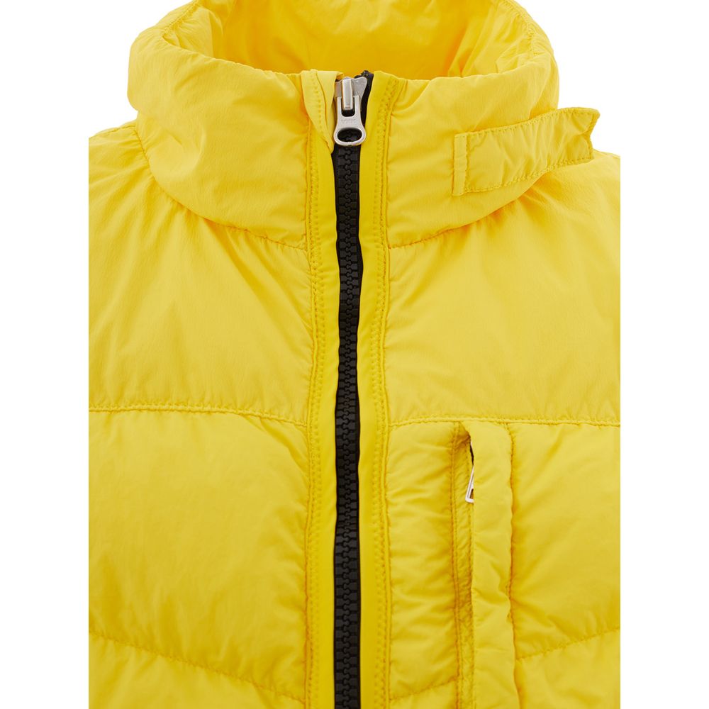 Leuchtend gelbe Outdoorjacke für Herren