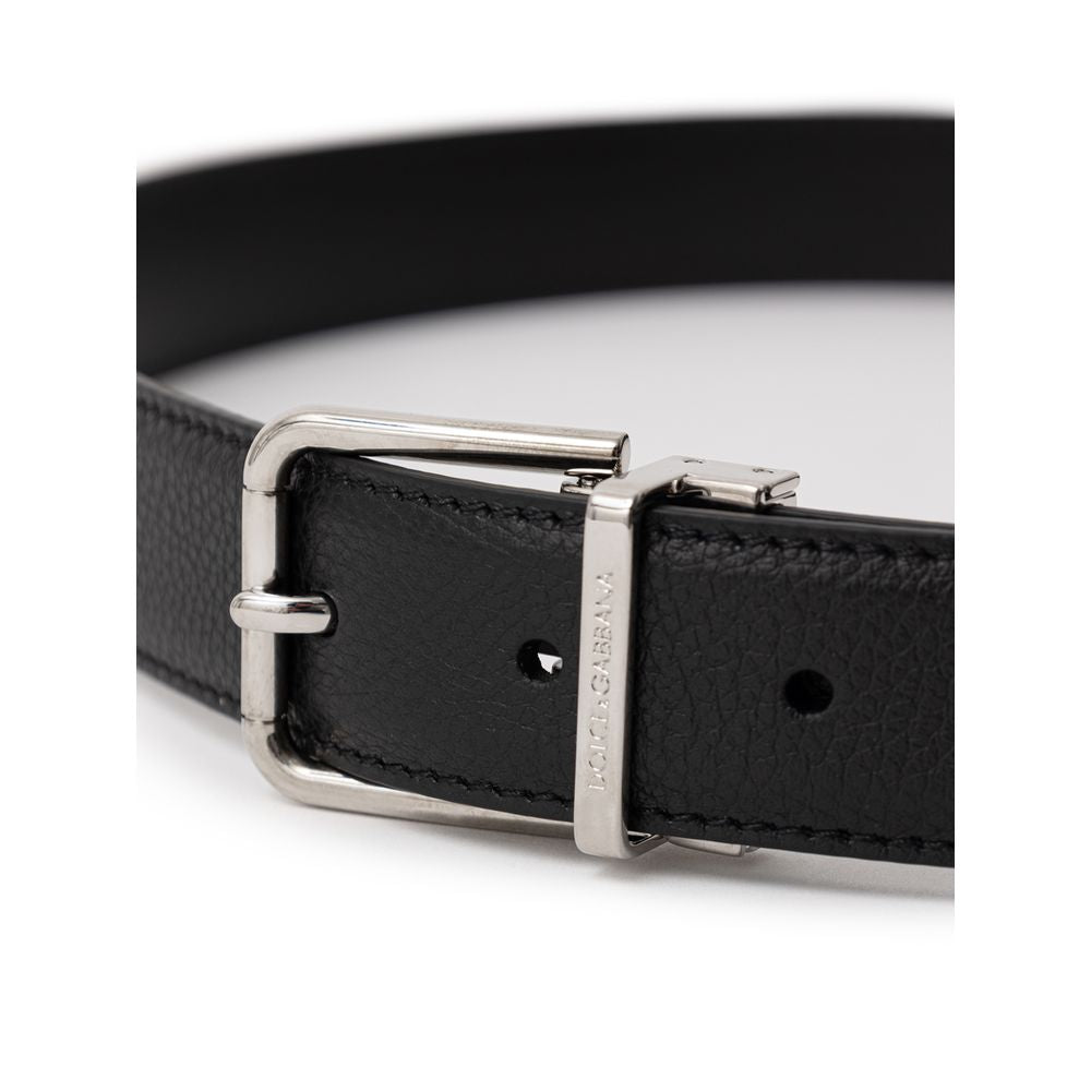 Black Leather Regular Belt