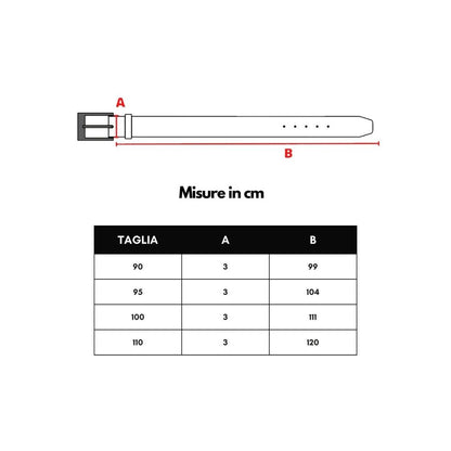 Black Leather Regular Belt