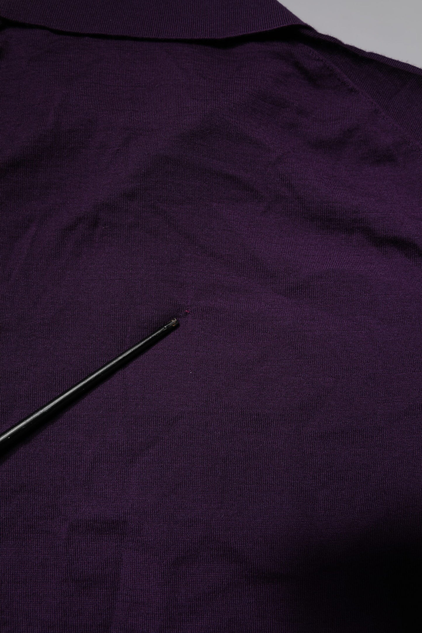 Violet Cashmere Collared Polo T-shirt