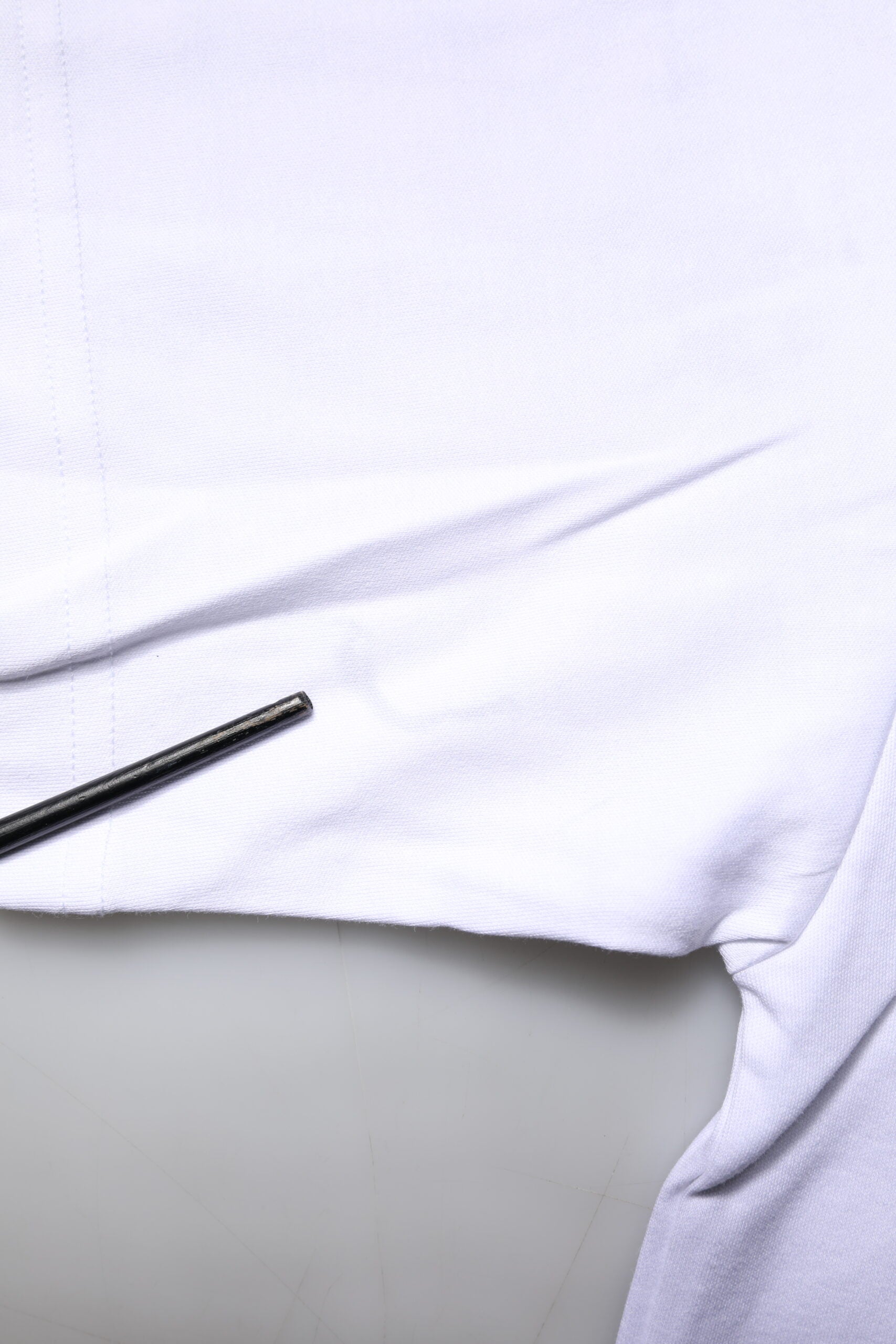 White Printed Cotton Crew Neck Tee T-shirt