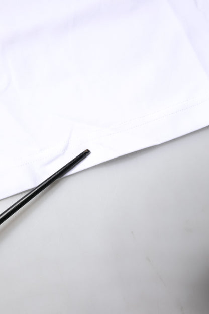 White Bellissima Cotton Crew Neck T-shirt