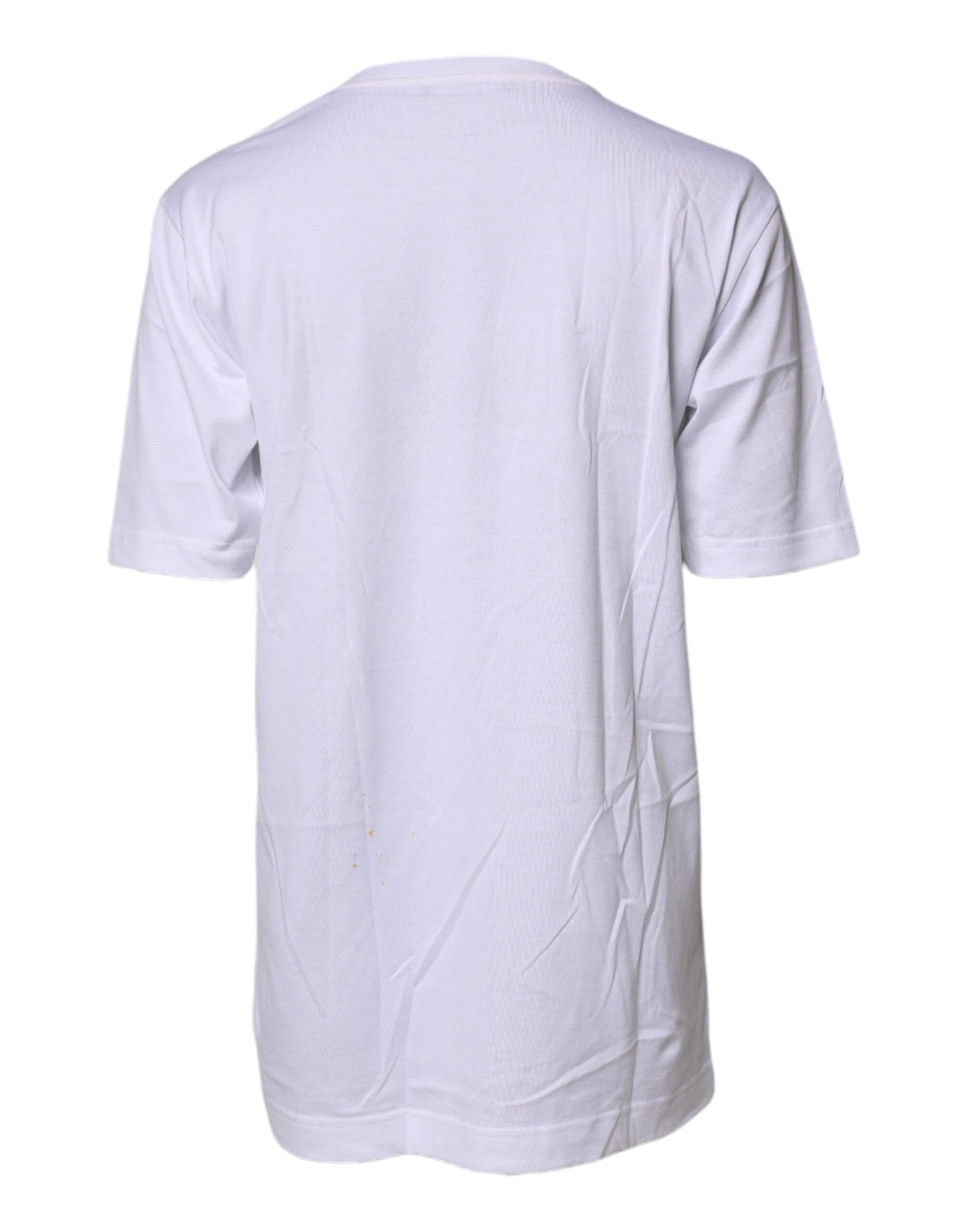 White #DGFAMILY Embroidery Cotton T-shirt