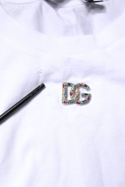 White Cotton Sleeveless Round Neck Tank Top