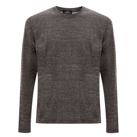 Camiseta de lana gris