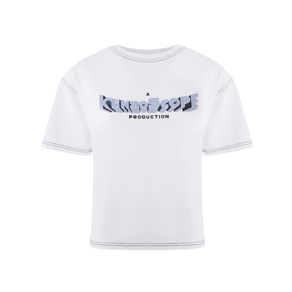 Elegante blusa de algodón blanca para mujer