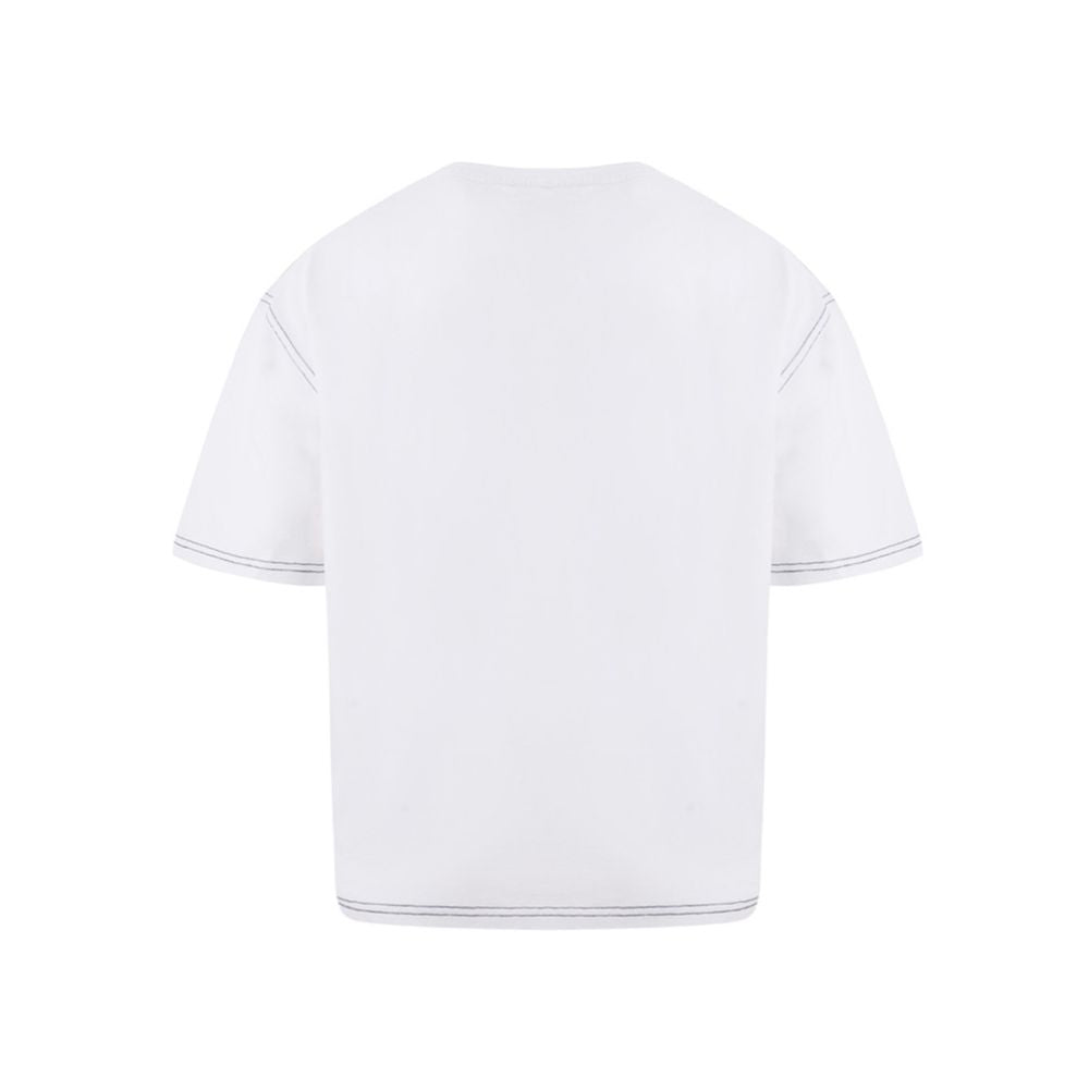 Elegante blusa de algodón blanca para mujer