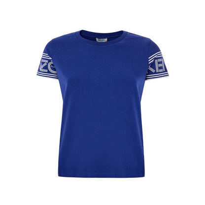 Camiseta elegante de algodón azul para una comodidad con estilo