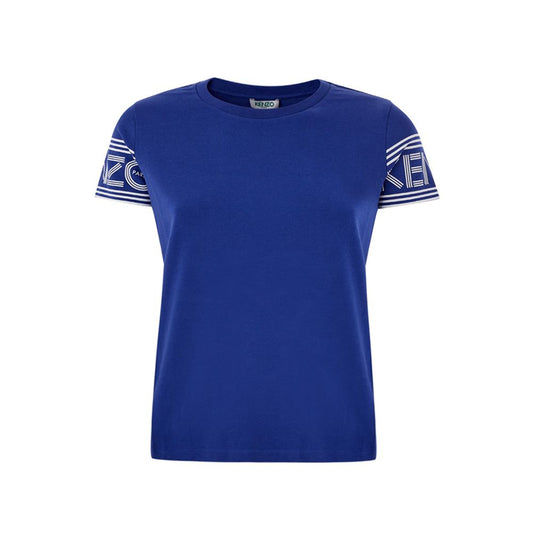 Camiseta elegante de algodón azul para una comodidad con estilo