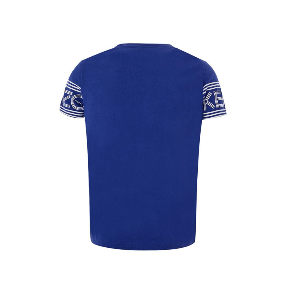 Camiseta elegante de algodón azul para una comodidad con estilo