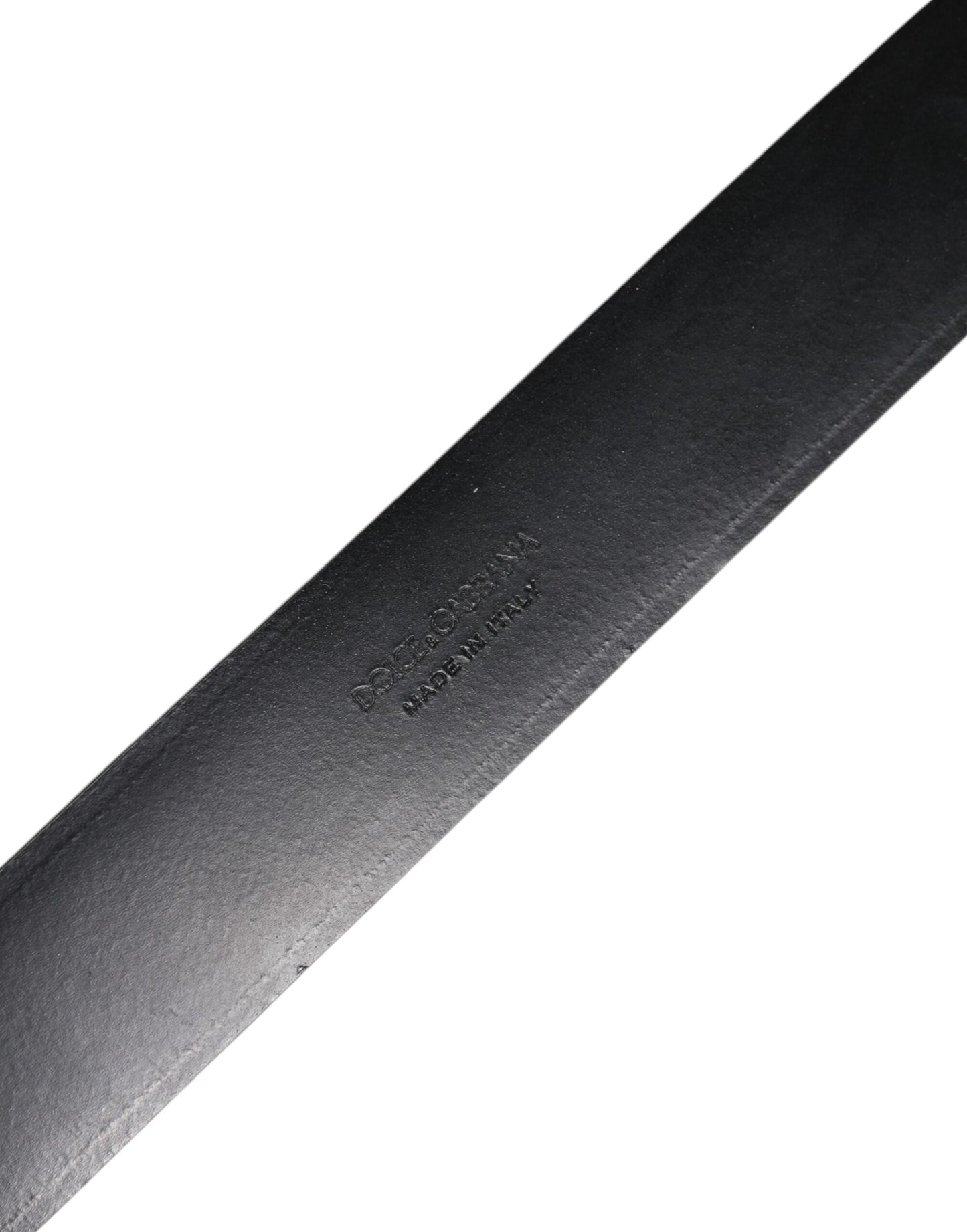 Black Leather Metal Buckle Classic Belt