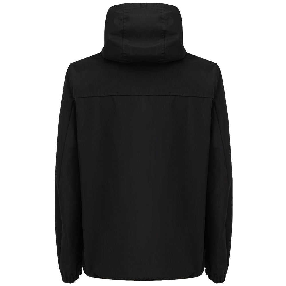 Black Polyester Shell Jacket