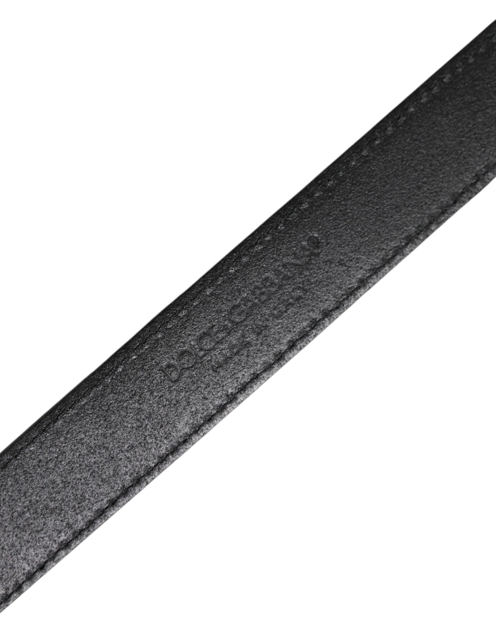 Multicolor Jacquard Leather Logo Buckle Belt