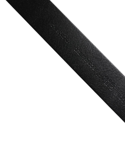 Brown Calf Leather Classic Metal Buckle Belt