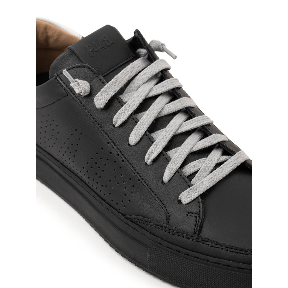 Zapatillas de piel negras