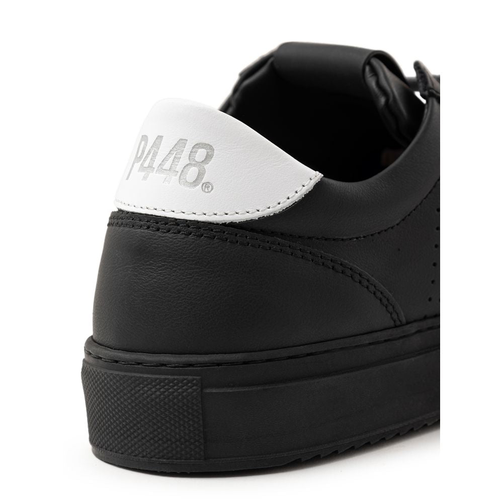 Zapatillas de piel negras