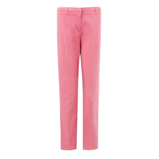 Elegante rosa Baumwollhose für anspruchsvollen Stil