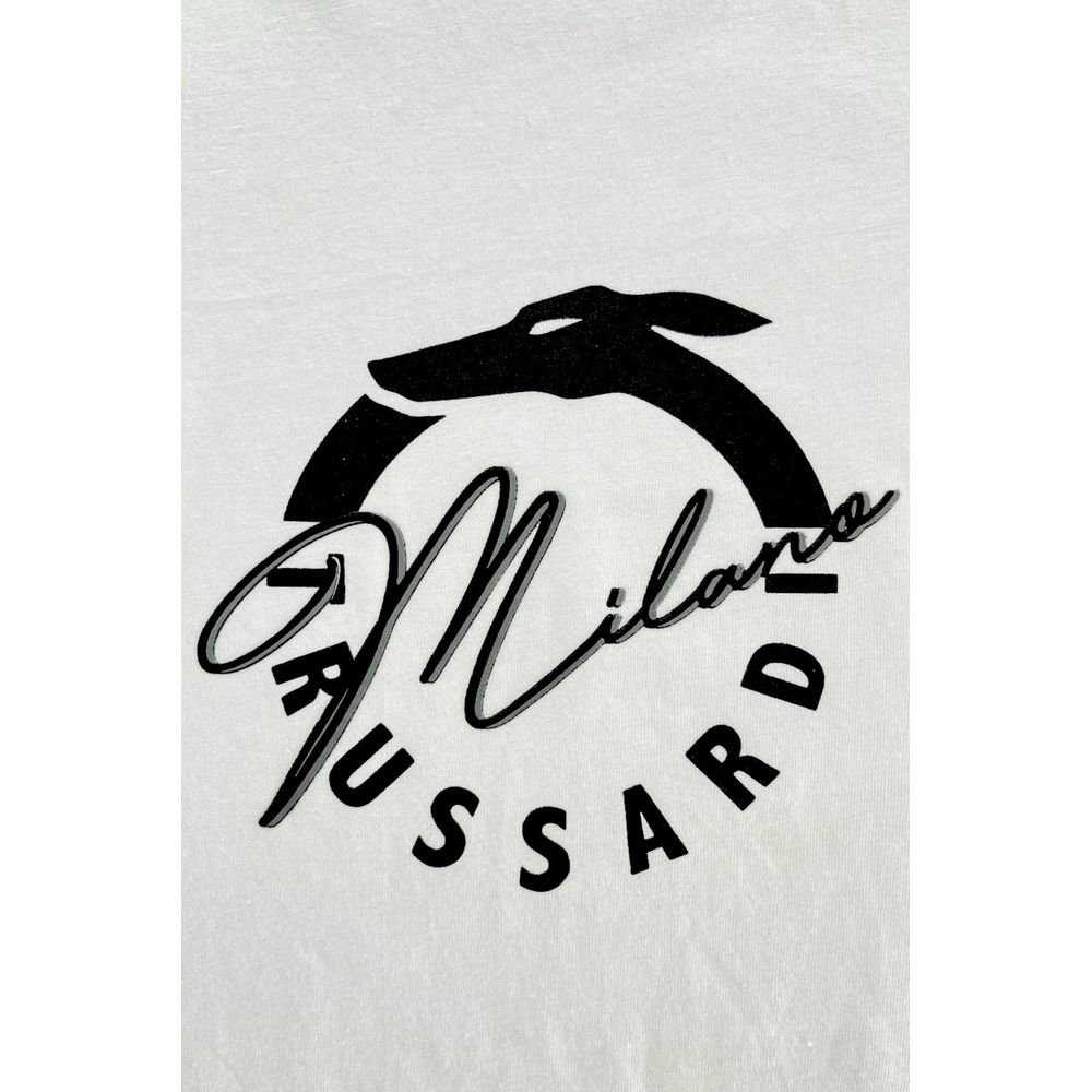 White Cotton Men T-Shirt