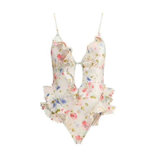 Multicolor Lycra One-Piece Swimsuit