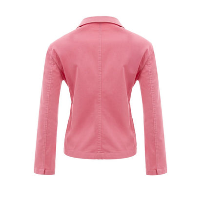 Elegante rosa Baumwolljacke für Sie