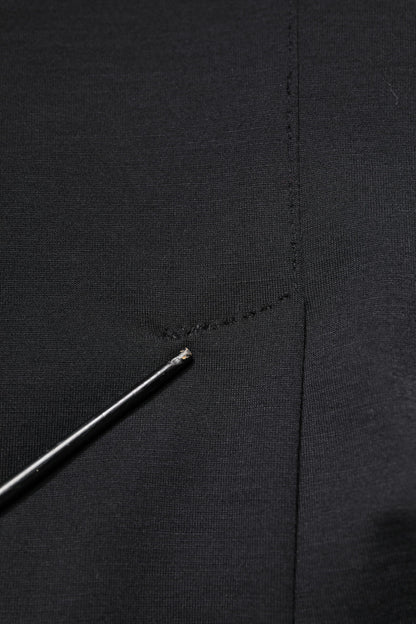 Black Wool Slim Fit Coat Blazer Jacket Suit