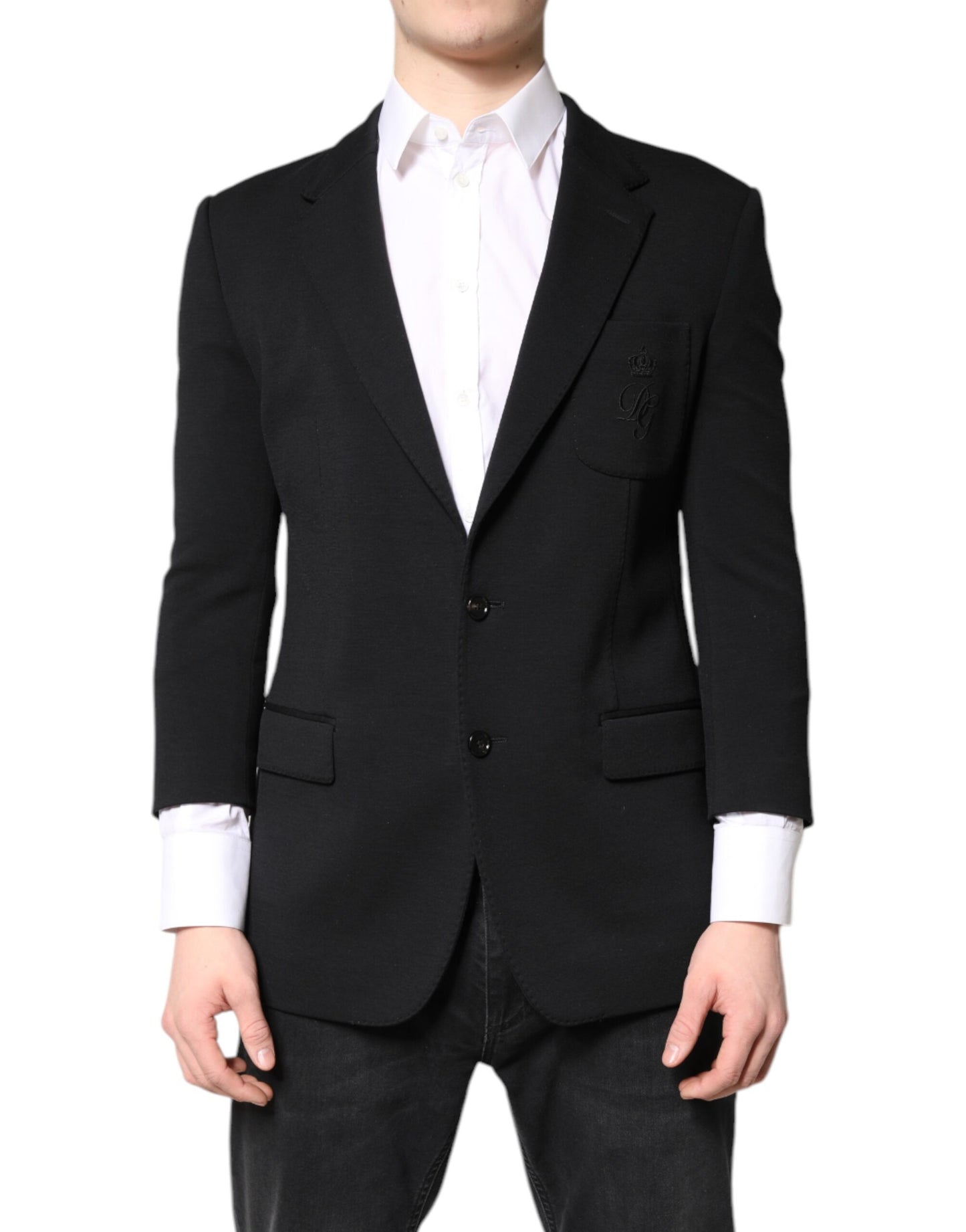 Black Single Breasted Men Coat Blazer Suit