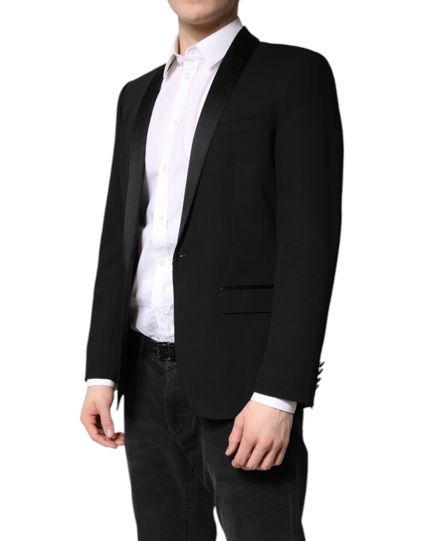 Black Single Breasted Men Coat MARTINI Blazer