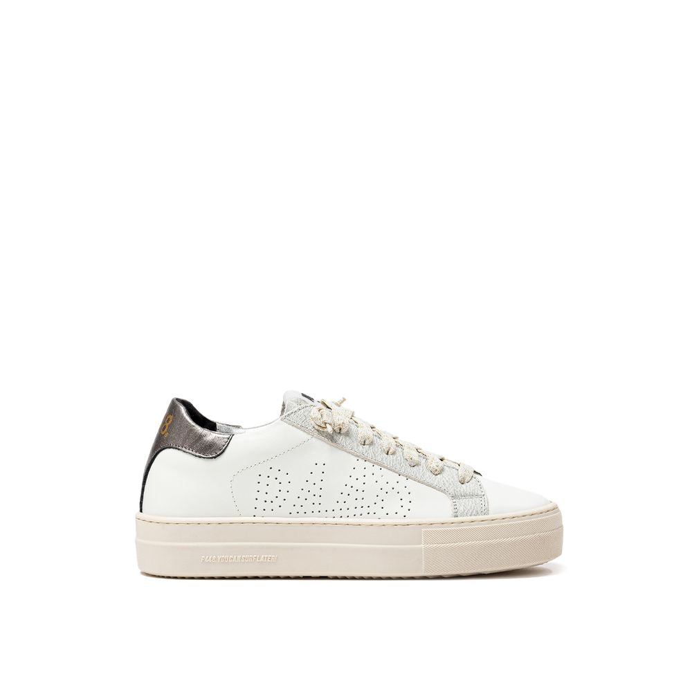 Zapatillas de piel blanca