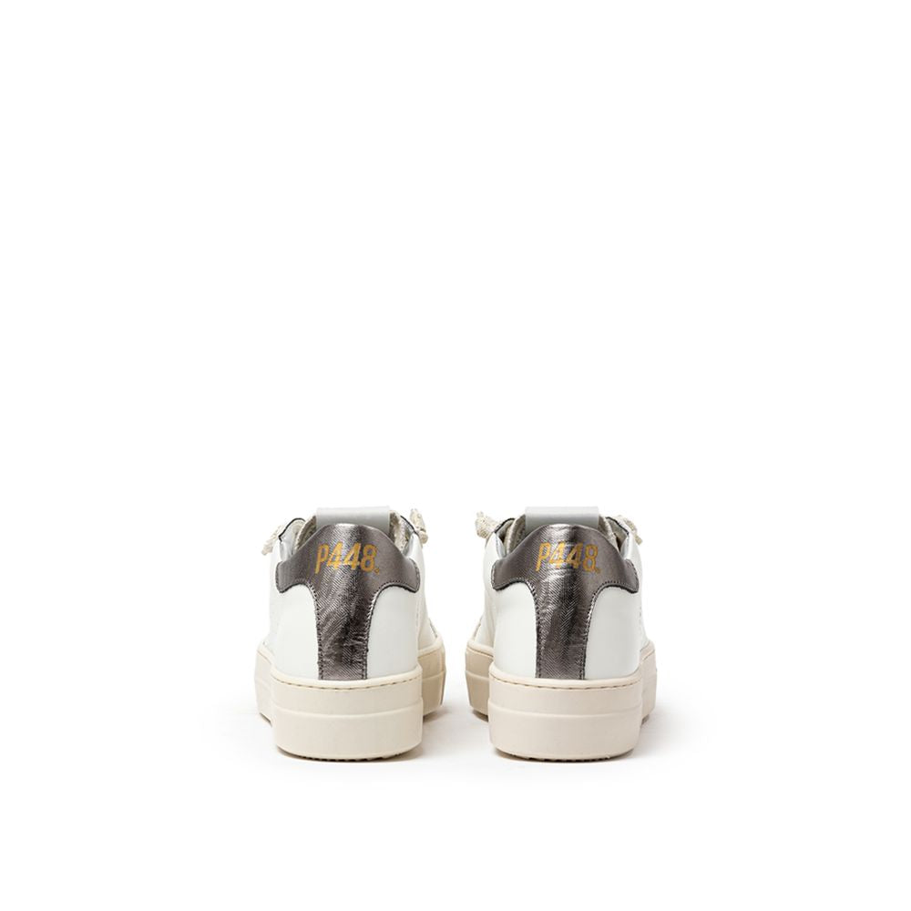 Zapatillas de piel blanca