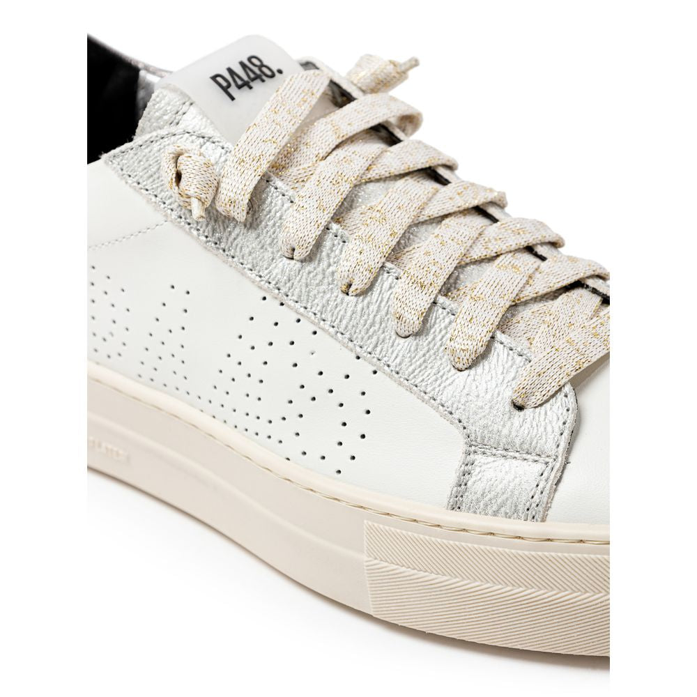 Zapatillas de piel blanca