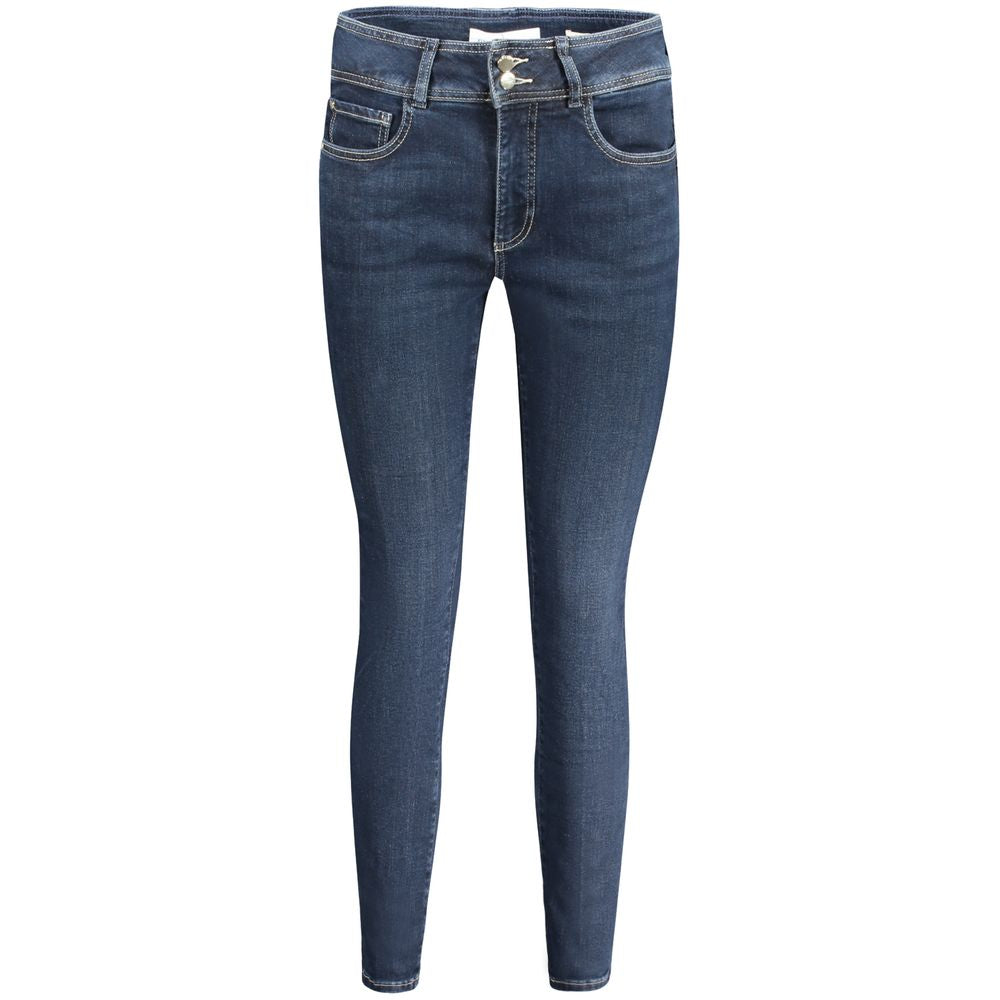 Blue Cotton Women Skinny Jean