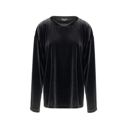 Black Synthetic Sweatshirt