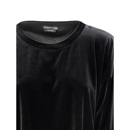 Black Synthetic Sweatshirt