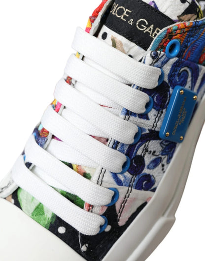 Multicolor Patchwork Low Top Sneakers Shoes