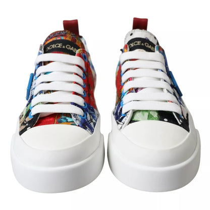 Multicolor Patchwork Low Top Sneakers Shoes