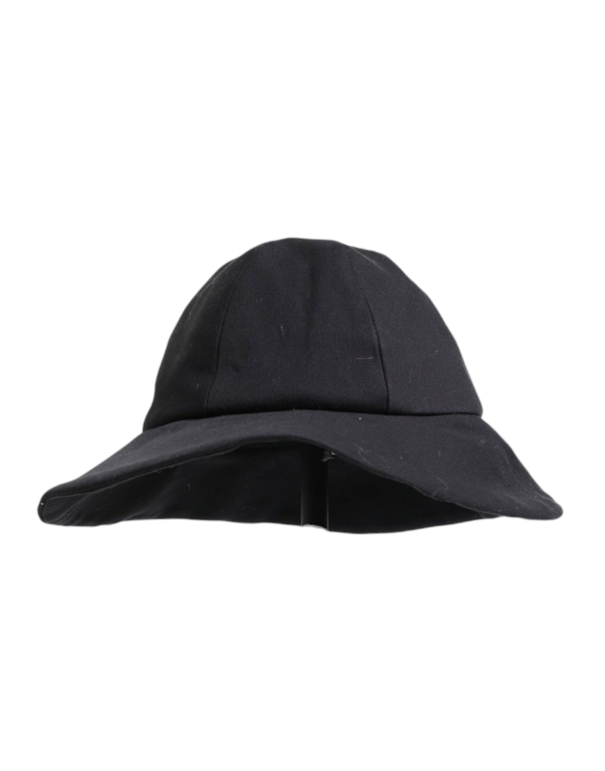 Black Cotton Wide Brim Bucket Hat