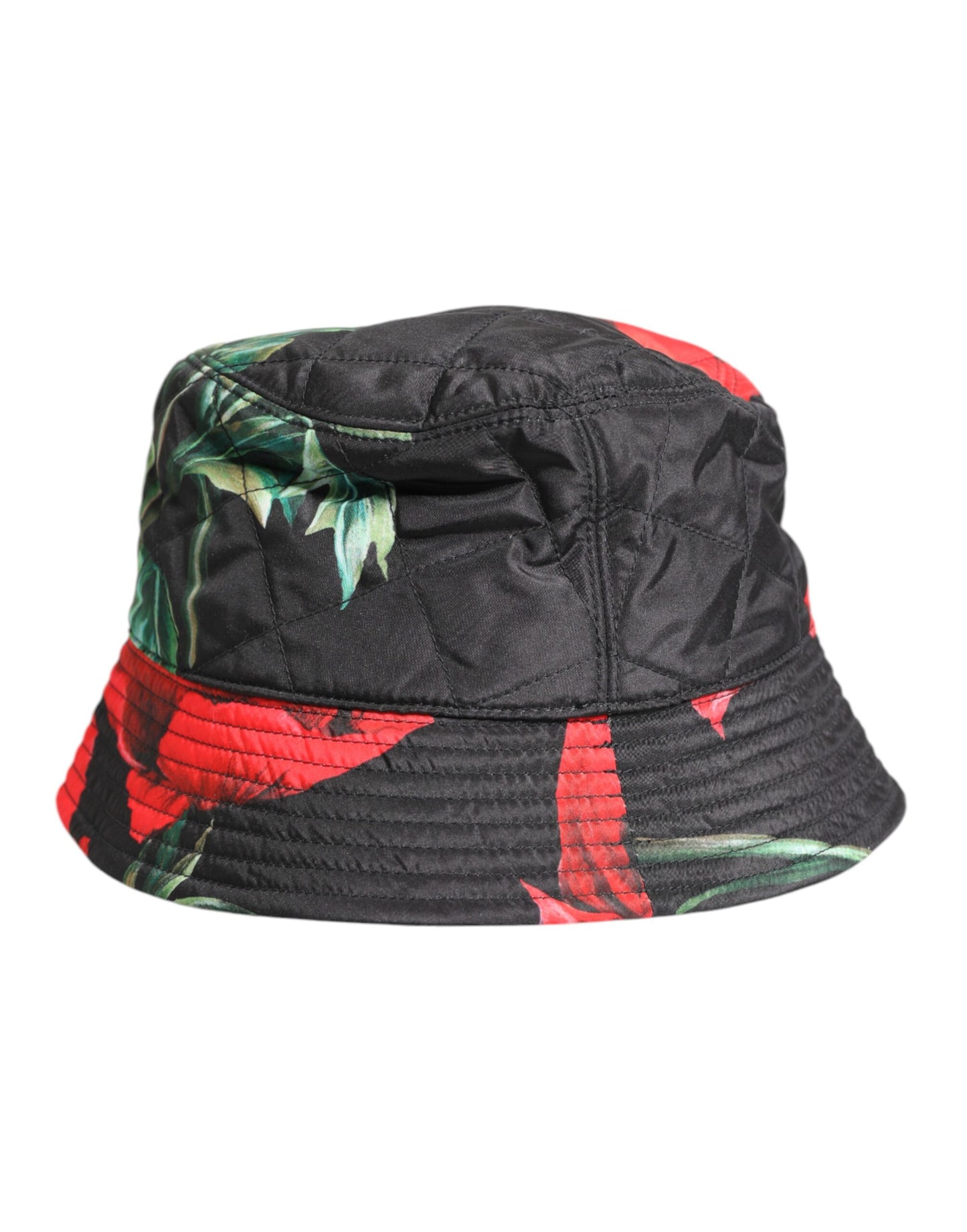 Multicolor DG Plaque Wide Brim Bucket Hat
