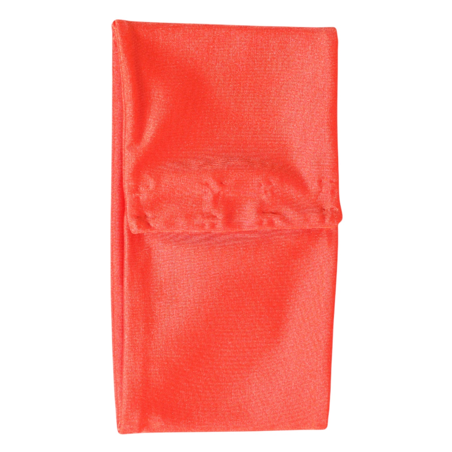 Orange Nylon Stretch Women Neck Warmer Scarf