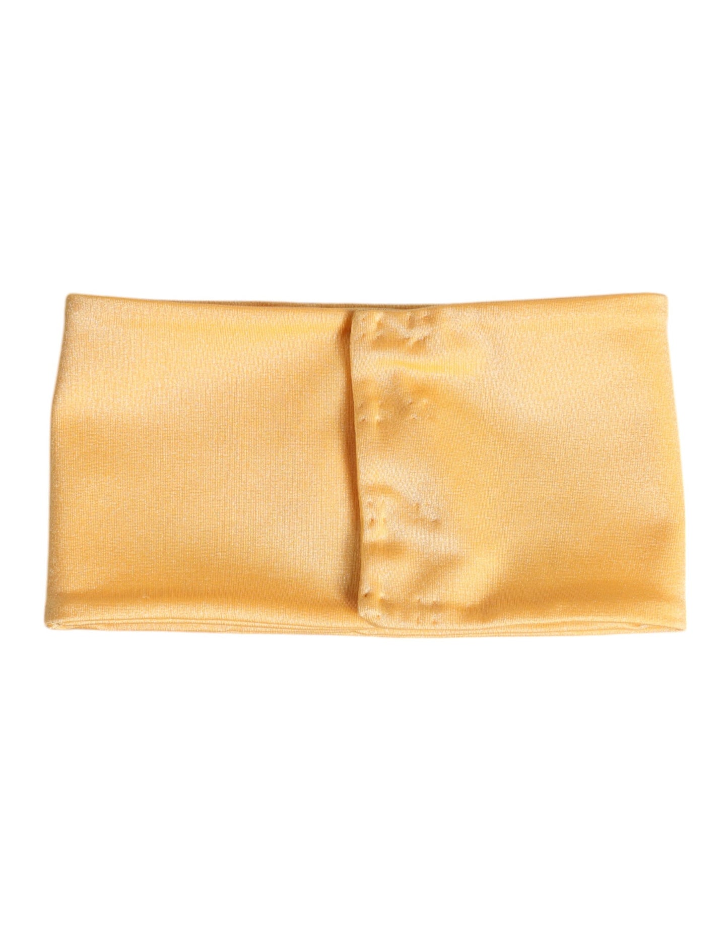Yellow Nylon Stretch Women Neck Warmer Scarf