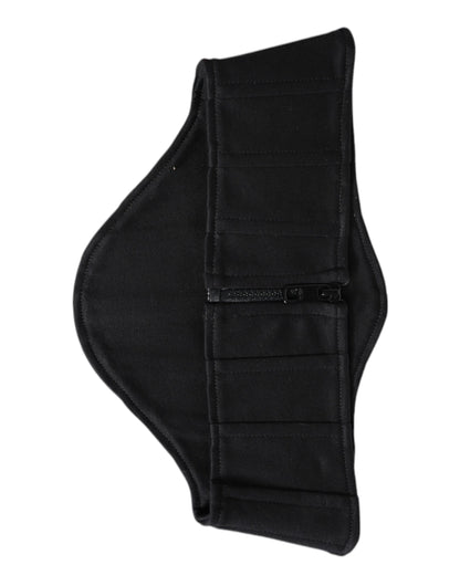 Black Cotton Waist Tuxedo Belt Cummerbund