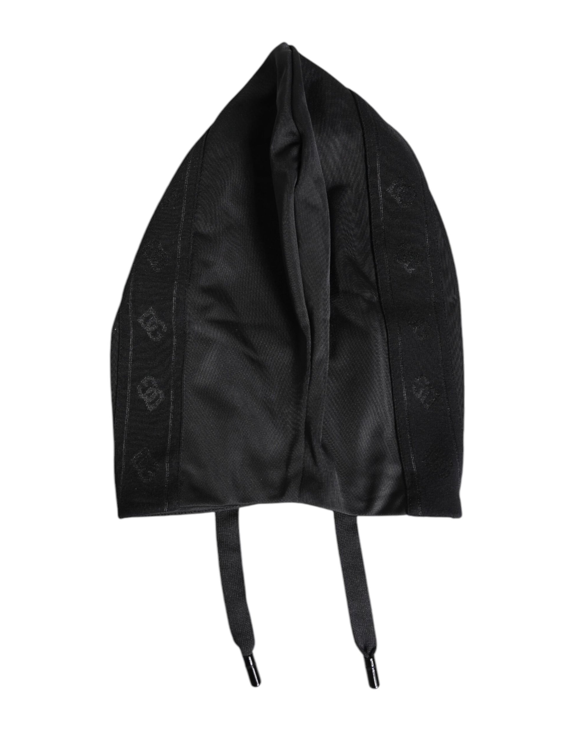 Black Polyester Whole Head Wrap Hat