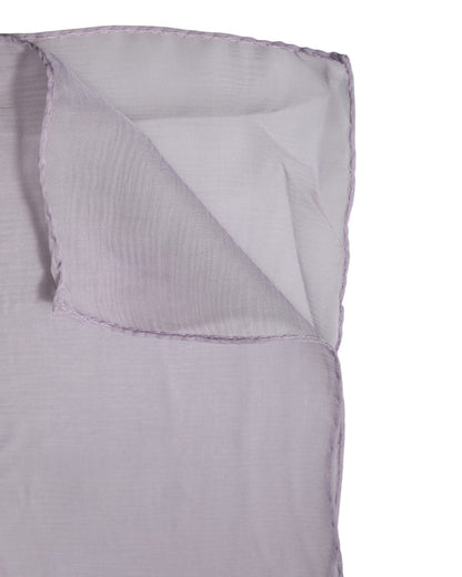 Purple Silk Rectangle Wrap Shawl Scarf